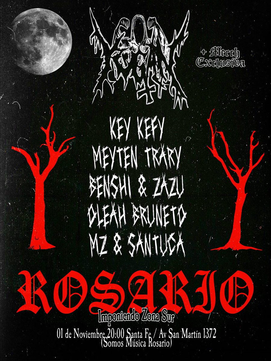 Rosario, Imponiendo Zona Sur — 1 de noviembre, 20:00, Av. San Martín 1372, Santa Fe. + Merch exclusiva.